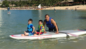 dr. steve yu surfing with kids